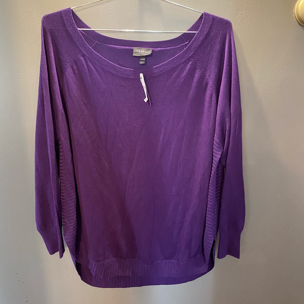 NWT Purple Lane Bryant Sweater Size 26/28